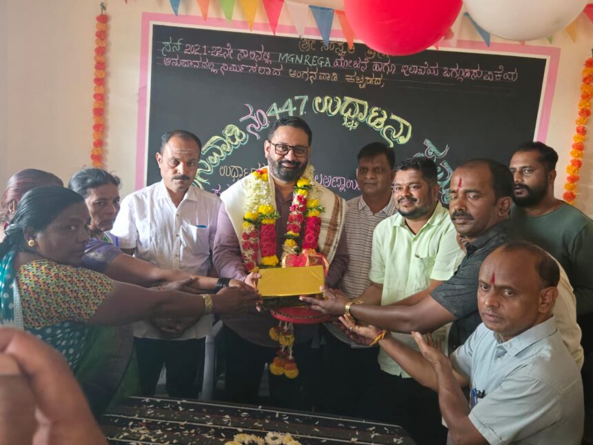 ಶಾಸಕ ನಿಖಿಲ ಕತ್ತಿ ಅವರಿಂದ ಅಂಗನವಾಡಿ ಕಟ್ಟಡ ಉದ್ಘಾಟನೆ