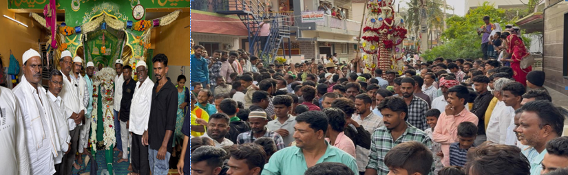 ಮೊಳಕಾಲ್ಮೂರು ಪಟ್ಟಣದಲ್ಲಿ ಭಾವೈಕ್ಯತೆಯ ಸಂಗಮವಾದ ಮೊಹರಂ ಹಬ್ಬ ಅದ್ದೂರಿಯಾಗಿ ಆಚರಣೆ ಮಾಡಲಾಯಿತು