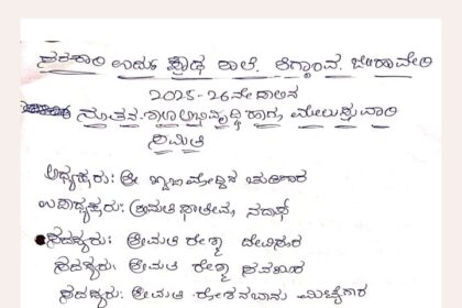 ಸರಕಾರಿ ಪ್ರೌಢಶಾಲೆ ಶಿಗ್ಗಾoವನಲ್ಲಿ ನೂತನ ಶಾಲಾ ಅಭಿವೃದ್ಧಿ ಕಮಿಟಿ ರಚನೆ