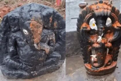 ಗಣಪತಿ ದೇವರಿಗೆ ಕಾಲಿನಿಂದ ಒದ್ದು ಅವಮಾನ : ಇಬ್ಬರು ದುಷ್ಟರು ಅರೆಸ್ಟ್