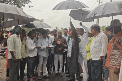 ಜಿನಿ ಜಿನಿ ಮಳೆಹನಿಯಲ್ಲೂ ನೀರಿಗಾಗಿ ಪರದಾಟ, ಸಾರ್ವಜನಿಕರ ಹೋರಾಟ