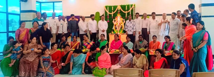 ಗೃಹಿಣಿಯರಿಗೆ ಬಾಗಿನ ಅರ್ಪಣೆ ಮೂಲಕ ಗಣೇಶ ಪ್ರತಿಷ್ಠಾಪಿಸಿದ ಲಯನ್ಸ್