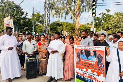 ಕ್ರೈಸ್ತ ಸಂಘಟನೆಗಳ ಮೌನ ಪ್ರತಿಭಟನೆ!