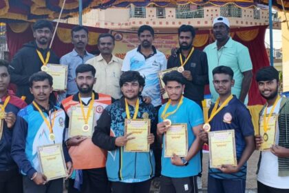 ಥ್ರೋಬಾಲ್ ಸ್ಪರ್ಧೆ: ಜಿಲ್ಲಾ ಮಟ್ಟಕ್ಕೆ ಎಸ್.ಬಿ.ಜಿ. ಬಾಲಕರ ತಂಡ ಆಯ್ಕೆ