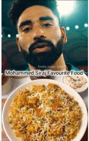 ನೆಚ್ಚಿನ ಫುಡ್ ‘ಬಿರ್ಯಾನಿ’ ತ್ಯಜಿಸಿದ ಶಿರಾಜ್