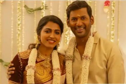 48ನೇ ಹುಟ್ಟುಹಬ್ಬದ ದಿನವೇ ನಟಿ ‘ಸಾಯಿ ಧನ್ಶಿಕಾ’ ಜೊತೆ ವಿಶಾ‍ಲ್ ನಿಶ್ಚಿತಾರ್ಥ 