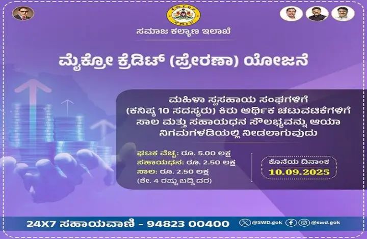 ಪರಿಶಿಷ್ಟ ಸಮುದಾಯದ ಮಹಿಳೆಯರಿಗೆ 5 ಲಕ್ಷ ರೂ. ಸಹಾಯಧನಕ್ಕೆ ಅರ್ಜಿ ಆಹ್ವಾನ 