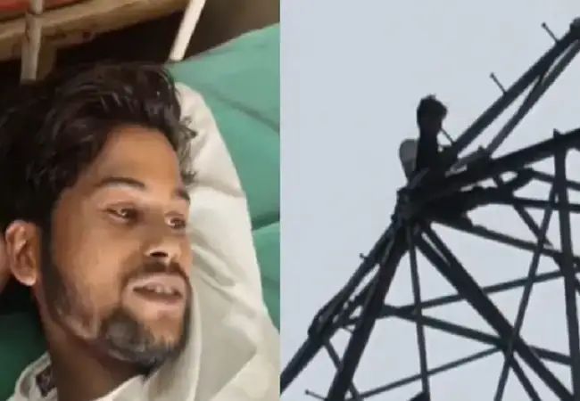 ಹೆಂಡತಿಯ ತಂಗಿ ಬೇಕೆಂದು ಹಠ ಹಿಡಿದು ಟವರ್ ಏರಿದ ಭೂಪ ಹೆಂಡತಿಯ ತಂಗಿ ಬೇಕೆಂದು ಹಠ ಹಿಡಿದು ಟವರ್ ಏರಿದ ಭೂಪ