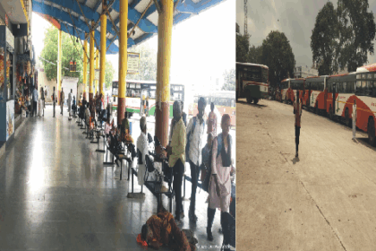 ಗುರುಮಾಠಕಲ್ ಬಸ್ ನಿಲ್ದಾಣದಲ್ಲಿ ಖಾಸಗಿ ವಾಹನ ಗಳ ದರ್ಬಾರ್ ಜನರು ಪರದಾಟ