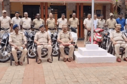 10 ಲಕ್ಷ ರೂ ಬೆಲೆ ಬಾಳುವ 22 ಬೈಕಗಳ ಕದ್ದ ಕಳ್ಳನ ಹೆಡೆ ಮುರಿ ಕಟ್ಟಿದ  ಪೊಲೀಸರು