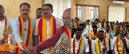 ಕರವೇ ಸಂಘಟನೆಯ ತಾಲೂಕಾ ಮಟ್ಟದ ಸಭೆ ನಡೆಯಿತು.