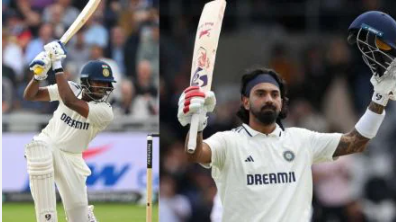 ಕೆ.ಎಲ್. ರಾಹುಲ್, ಸಾಯಿ ಸುದರ್ಶನ್ ಶತಕ ಕೆ.ಎಲ್. ರಾಹುಲ್, ಸಾಯಿ ಸುದರ್ಶನ್ ಶತಕ