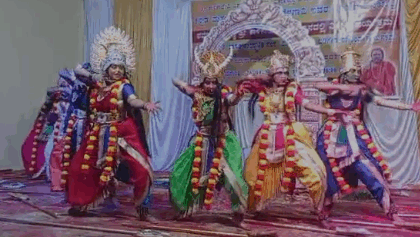 ನವದುರ್ಗಾವತಾರ ಶ್ರೀ ರೇಣುಕಾ ಯಲಮ್ಮ ದೇವಿ ಪವಾಡ ಕುರಿತು ನೃತ್ಯ ಪ್ರದರ್ಶನ