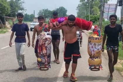 ಪ್ರೇಯಸಿ ಐಪಿಎಸ್ ಆಗಲಿ 121 ಲೀ. ಗಂಗಾಜಲ ಹೊತ್ತು ಪ್ರಿಯಕರನ ಪಾದಯಾತ್ರೆ