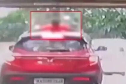 ಕಾರಿನ ಸನ್ರೂಫ್ ಓಪನ್ ಮಾಡಿ ನಿಂತಿದ್ದ ವೇಳೆ ಕಮಾನು ಬಡಿದು ಬಾಲಕ ಗಂಭೀರ