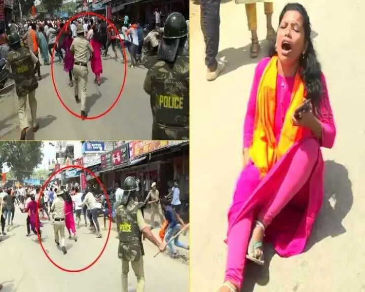 ಗಣೇಶ ಮೆರವಣಿಗೆ ಮೇಲೆ ಕಲ್ಲು ತೂರಾಟ ವಿರುದ್ಧ ಪ್ರತಿಭಟನೆ ನಡೆಸಿದ ಮಹಿಳೆಗೆ ಲಾಠಿ ಏಟು : ದೇಶಾದ್ಯಂತ ವೈರಲ್ ಗಣೇಶ ಮೆರವಣಿಗೆ ಮೇಲೆ ಕಲ್ಲು ತೂರಾಟ ವಿರುದ್ಧ ಪ್ರತಿಭಟನೆ ನಡೆಸಿದ ಮಹಿಳೆಗೆ ಲಾಠಿ ಏಟು : ದೇಶಾದ್ಯಂತ ವೈರಲ್