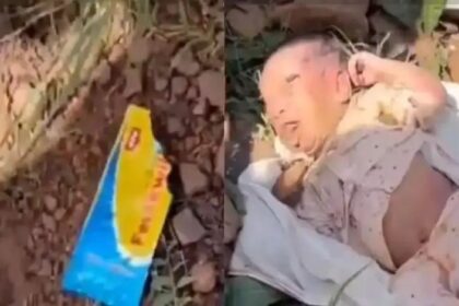 ಮಗು ಅಳುತ್ತೆ ಅಂತಾ ಫೆವಿಕ್ವಿಕ್ ಹಾಕಿದ ತಾಯಿ