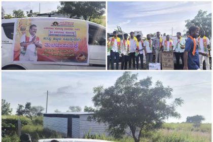 ಜನ್ಮ ದಿನದ ನಿಮಿತ್ತ ಪಾದಯಾತ್ರೆ ಭಕ್ತಾದಿಗಳಿಗೆ ಹಣ್ಣು ಹಂಪಲು ವಿತರಣೆ