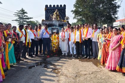 ಕಿತ್ತೂರು ವಿಜಯಜ್ಯೋತಿ ಯಾತ್ರೆಯನ್ನು ಸ್ವಾಗತಿಸಿದ ಕಾಗವಾಡ ತಾಲೂಕಾಡಳಿತ