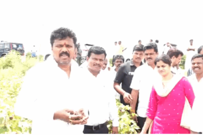 ಶಾಸಕ ದದ್ದಲ್ ರಿಂದ  ಅಧಿಕಾರಿಗಳೊಂದಿಗೆ ಬೆಳೆಹಾನಿ ವೀಕ್ಷಣೆ