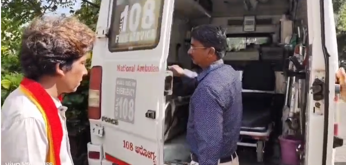 108 ತುರ್ತು ಸೇವಾ ವಾಹನ ಒದಗಿಸಲು ಒತ್ತಾಯ 108 ತುರ್ತು ಸೇವಾ ವಾಹನ ಒದಗಿಸಲು ಒತ್ತಾಯ