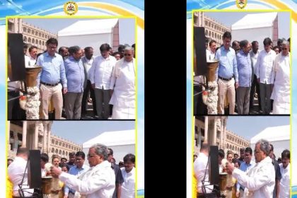 ಕಿತ್ತೂರು ಉತ್ಸವ ಜ್ಯೋತಿಗೆ ಸಿದ್ದರಾಮಯ್ಯ ಚಾಲನೆ