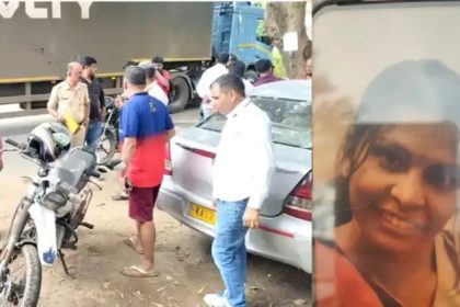 ರಸ್ತೆ ಗುಂಡಿ ತಪ್ಪಿಸಲು ಹೋಗಿ ಬೈಕ್ ನಿಂದ ಬಿದ್ದ ಟೆಕ್ಕಿ : ಲಾರಿ ಹರಿದು ಸ್ಥಳದಲ್ಲೇ ಸಾವು 