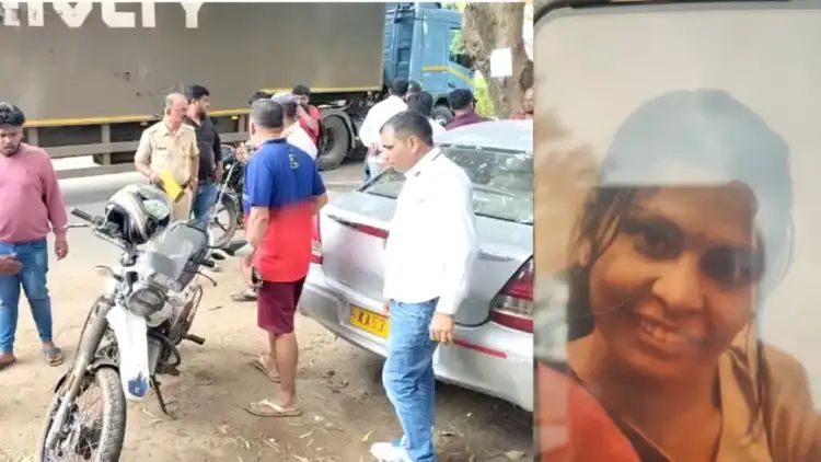 ರಸ್ತೆ ಗುಂಡಿ ತಪ್ಪಿಸಲು ಹೋಗಿ ಬೈಕ್ ನಿಂದ ಬಿದ್ದ ಟೆಕ್ಕಿ : ಲಾರಿ ಹರಿದು ಸ್ಥಳದಲ್ಲೇ ಸಾವು ರಸ್ತೆ ಗುಂಡಿ ತಪ್ಪಿಸಲು ಹೋಗಿ ಬೈಕ್ ನಿಂದ ಬಿದ್ದ ಟೆಕ್ಕಿ : ಲಾರಿ ಹರಿದು ಸ್ಥಳದಲ್ಲೇ ಸಾವು