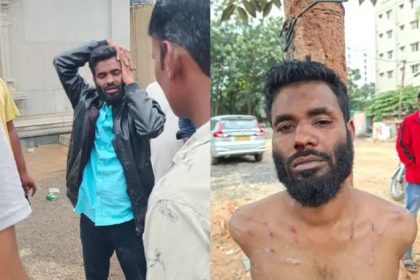 ದೇವಸ್ಥಾನಕ್ಕೆ ನುಗ್ಗಿ ದೇವರನ್ನು ಕಾಲಲ್ಲಿ ಒದ್ದ ದುಷ್ಟ : ಸಾರ್ವಜನಿಕರಿಂದ ಧರ್ಮದೇಟು