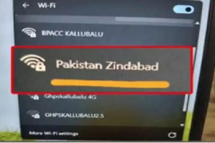 ವೈಫೈ ಯೂಸರ್ ನೇಮ್ ನಲ್ಲಿ ಪಾಕಿಸ್ತಾನ ಜಿಂದಾಬಾದ್ : ದೂರು ದಾಖಲು 