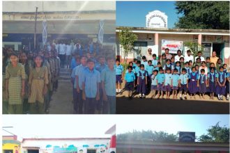 ಮಕ್ಕಳ ದಿನಾಚರಣೆಯ ಪ್ರಯುಕ್ತ ಗಡಿಗ್ರಾಮಗಳ ಶಾಲೆಗಳಿಗೆ ಬೇಟಿ ನೀಡಿದ ಅನಿಲ್ ಪೊಟೇಲಿ