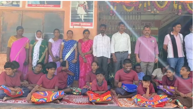 ಡಾ. ವೀರೇಂದ್ರ ಹೆಗ್ಗಡೆ ಜನ್ಮದಿನ: ಮಕ್ಕಳಿಗೆ ಹೊದಿಕೆ, ಸಿಹಿ ತಿಂಡಿ ವಿತರಣೆ