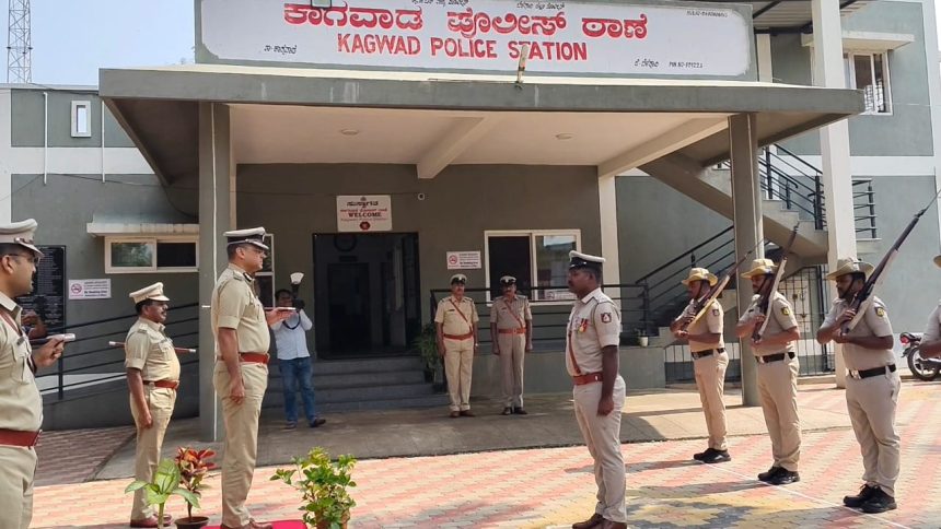 ಕಾಗವಾಡ ಪೋಲಿಸ್ ಠಾಣೆಗೆ ಉತ್ತರ ವಲಯ ಐಜಿಪಿ ಚೇತನಸಿಂಗ್ ರಾಠೋರ್ ದಿಢೀರ ಭೇಟಿ