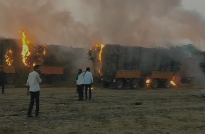 ಸೈದಾಪುರ್ ಸಕ್ಕರೆ ಕಾರ್ಖಾನೆ ಎದುರಿಗೆ ಕಲ್ಲು ತೂರಾಟ