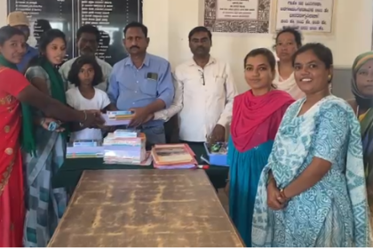 ತನಿಷ್ಕಾ ಜನ್ಮದಿನದ ನಿಮಿತ್ತ ನೋಟಬುಕ್ , ಪೆನ್ನು ವಿತರಣೆ