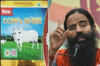 ಗುಣಮಟ್ಟ ಪರೀಕ್ಷೆಯಲ್ಲಿ ಪತಂಜಲಿ ತುಪ್ಪ ಫೇಲ್ : 10 ಲಕ್ಷ ರೂ. ದಂಡ