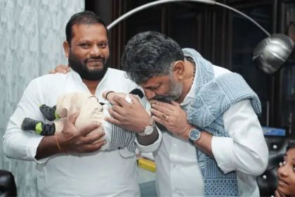 ಕುಡಚಿ ಶಾಸಕ ಮಗನ ಹೆಸರು ಶಿವಕುಮಾರ್ :  ಡಿ. ಕೆ ಶಿವಕುಮಾರ್ ಕೈಯಿಂದಲೇ ನಾಮಕರಣ 