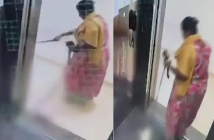 ಸಾಕಿದ ನಾಯಿಯನ್ನೇ ಹೊಡೆದು ಕೊಂದ ಮಹಿಳೆ 