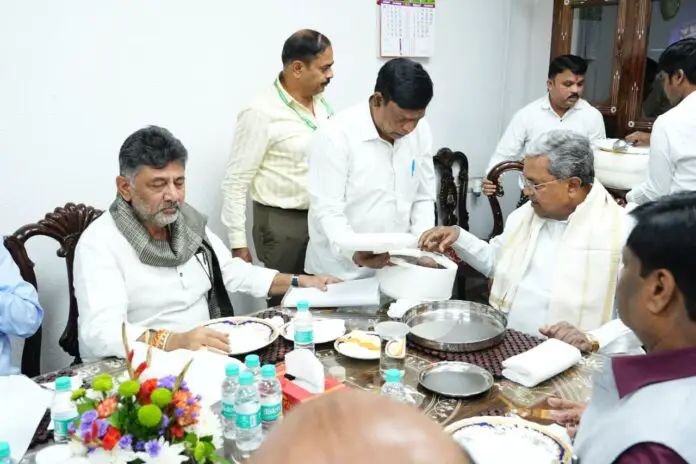 ಇಂದು ಸಿಎಂ – ಡಿಸಿಎಂ ಬ್ರೇಕ್ ಫಾಸ್ಟ್ ಮಿಟಿಂಗ್