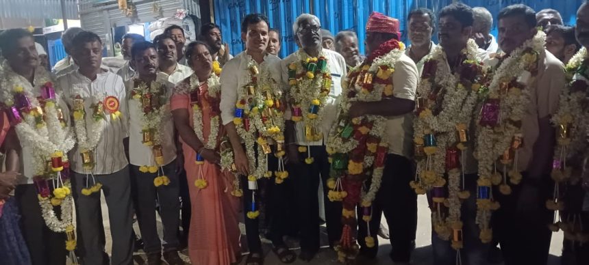 ಮಾಯಸಂದ್ರ ಕೃಷಿ ಸಹಕಾರ ಸಂಘದ ಚುನಾವಣೆ: ಭರ್ಜರಿ ಜಯಗಳಿಸಿದ ನಂದೀಶ್, ಗಂಗಯ್ಯ ನೇತೃತ್ವದ ತಂಡ