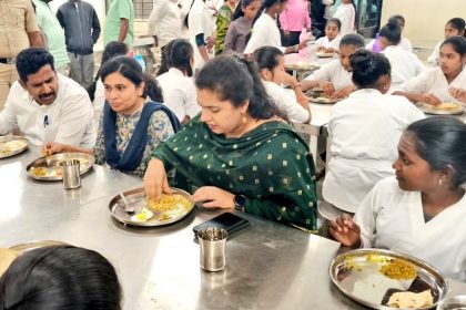 ಅಡಕಿ ಮೊರಾರ್ಜಿ ದೇಸಾಯಿ ವಸತಿ ಶಾಲೆಗೆ ಡಿಸಿ ಫೌಝಿಯಾ ತರುನ್ನುಮ್ ಭೇಟಿ