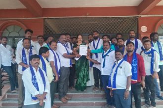 ಹುಬ್ಬಳ್ಳಿ ಮಾನ್ಯ ಪಾಟೀಲ್ ಕೊಲೆ ಖಂಡಿಸಿ ಮಾದರ ಮಹಾಸಭಾ ಪ್ರತಿಭಟನೆ