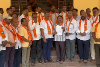 ದ್ವೇಷ ಭಾಷಣ ಮಸೂದೆ ಜಾರಿಗೊಳಿಸದಂತೆ ಬಿಜೆಪಿ ಕಾರ್ಯಕರ್ತರಿಂದ ಪ್ರತಿಭಟನೆ.