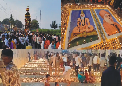 ಅದ್ದೂರಿಯಗಿ ಜರುಗಿದ ಮರಡಿಮಠದ ಜಾತ್ರೆ ಮತ್ತು ಕಾರ್ತಿಕೊತ್ಸವದ ಲಕ್ಷದೀಪೋತ್ಸವ.