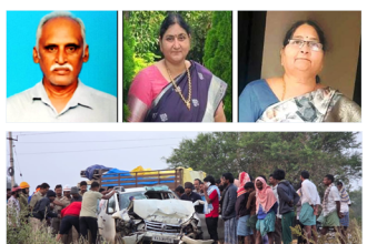 ಕಾರು ಅಪಘಾತ ಮೂವರ ದುರ್ಮರಣ, ಇಬ್ಬರ ಸ್ಥಿತಿ ಚಿಂತಾಜನಕ