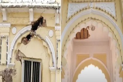 ಮೈಸೂರು ಅರಮನೆಯ ಮುಖ್ಯದ್ವಾರದ ಮೇಲ್ಛಾವಣಿ ಕುಸಿತ : ತಪ್ಪಿದ ಅನಾಹುತ 