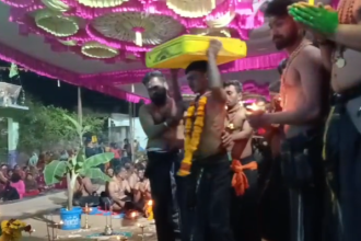 ಅಯ್ಯಪ್ಪ ಸ್ವಾಮಿ ಮಾಲಾಧಾರಿಗಳಿಂದ ಅಯ್ಯಪ್ಪ ಸ್ವಾಮಿಯ ಮಹಾಪೂಜೆ