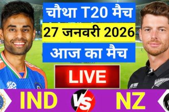 ಇಂದು ಭಾರತ- ಕಿವೀಸ್ ನಾಲ್ಕನೇ ಟ್ವೆಂಟಿ-೨೦ ಪಂದ್ಯ