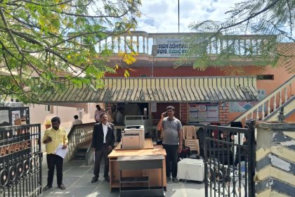 ಸಮಾಜ ಕಲ್ಯಾಣ ಇಲಾಖೆ ಸಾಮಾಗ್ರಿಗಳು ಜಪ್ತಿ