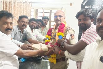  ನೂತನ ಸಿಪಿಐ ಶ್ರೀನಿವಾಸ್ ಎಂ ಅವರಿಗೆ ಸನ್ಮಾನ